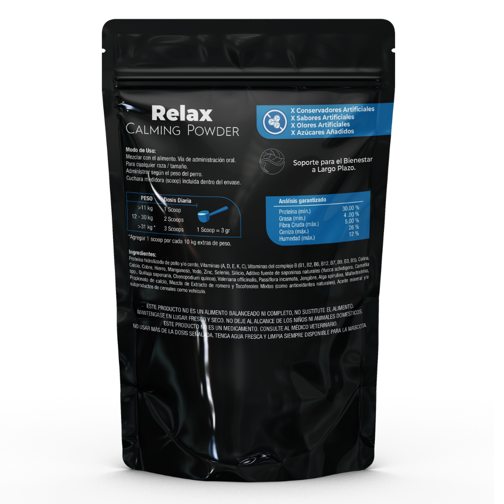 Suplemento para Perros Era Naturals Tranquilizante - Relax Calming Powder 300 Gr Suplemento para Perros Era Naturals Tranquilizante - Relax Calming Powder 300 Gr